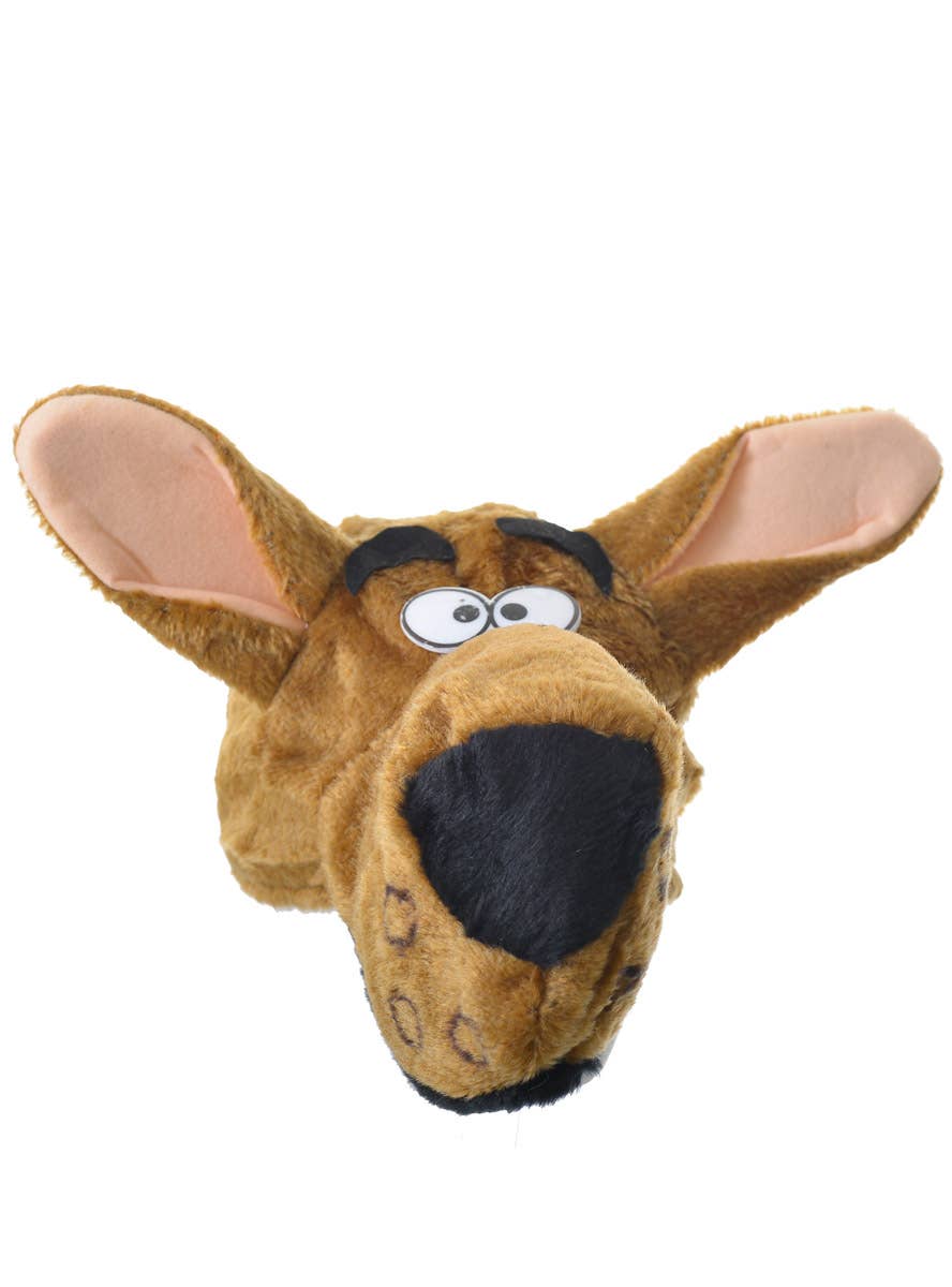 Plush Brown Moose Costume Hat - Main Image