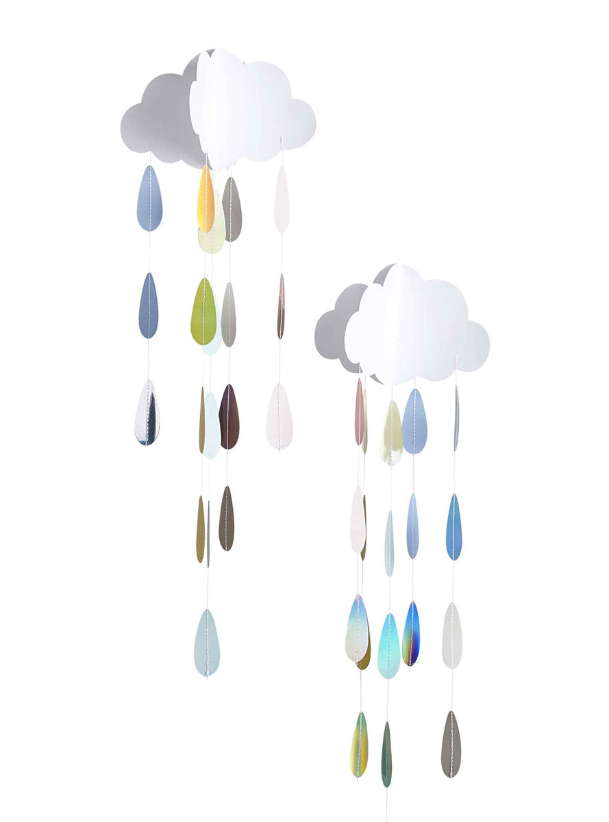 Hanging Clouds 2 Pack 48cm Decorations - Main Image