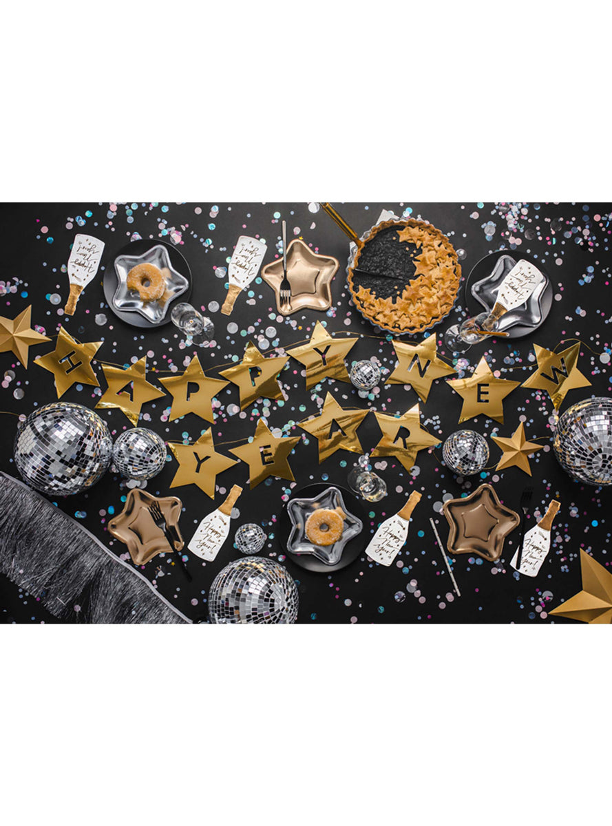 Champagne Bottle New Year Napkins - Lifestyle Image 2