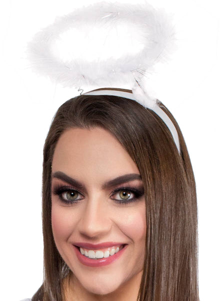Cute White Fluffy Angel Halo Accessory