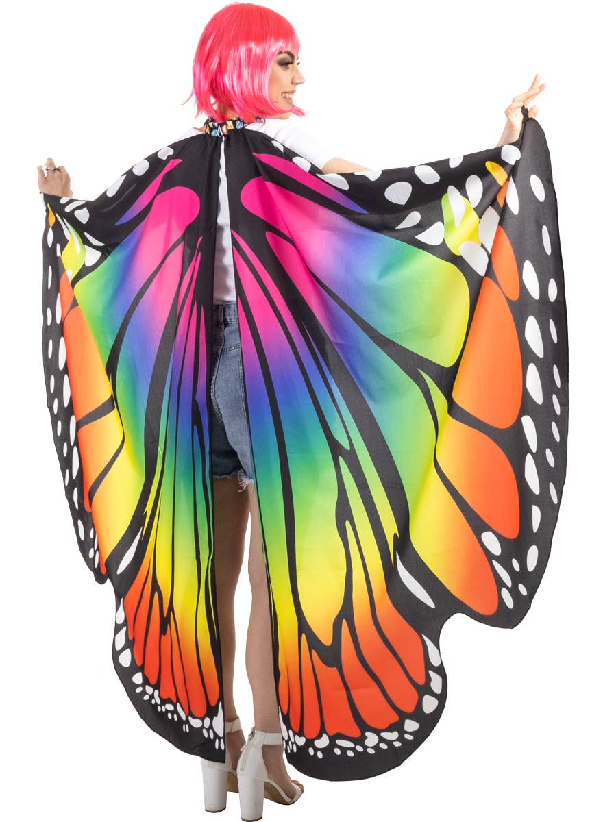 Rainbow Butterfly Wings with Finger Hooks