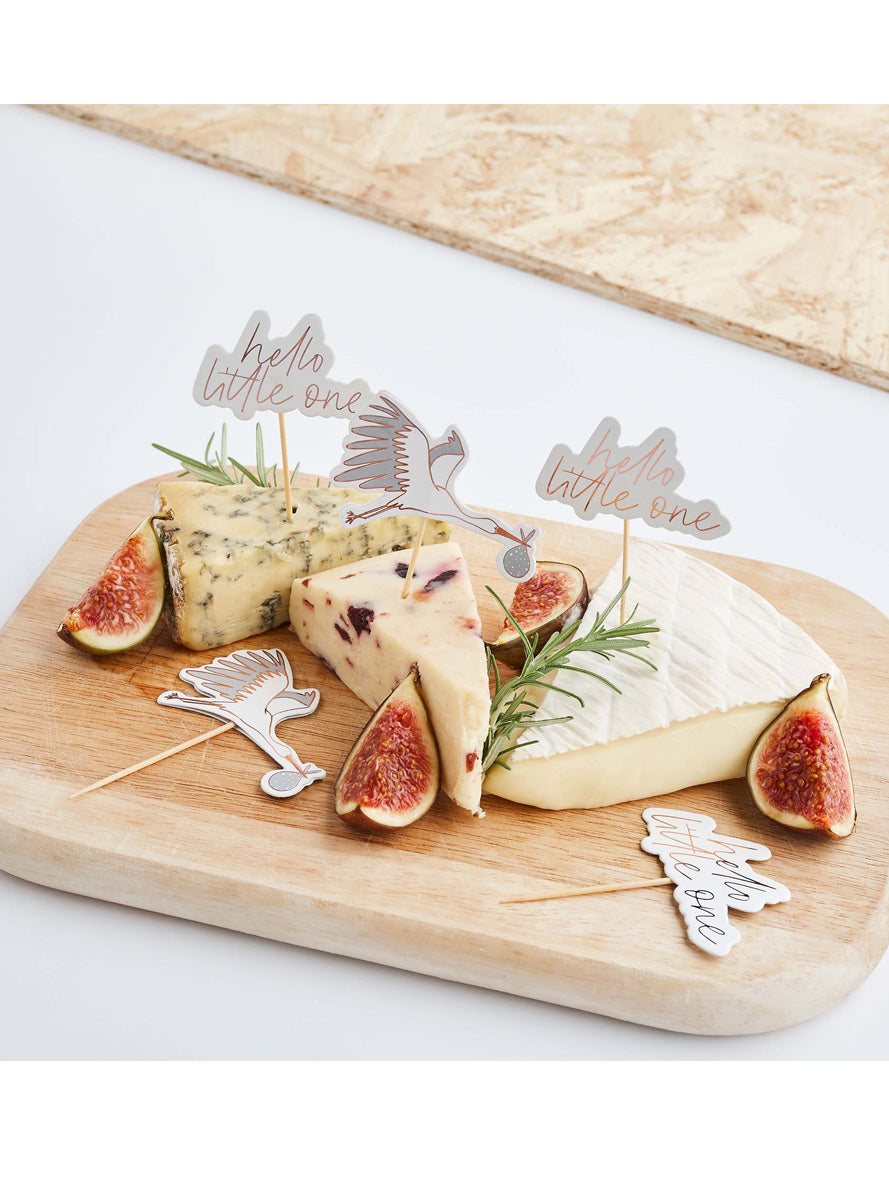 Hello Little One 6 Pack Baby Shower Food Picks - Lifestyle Image 1