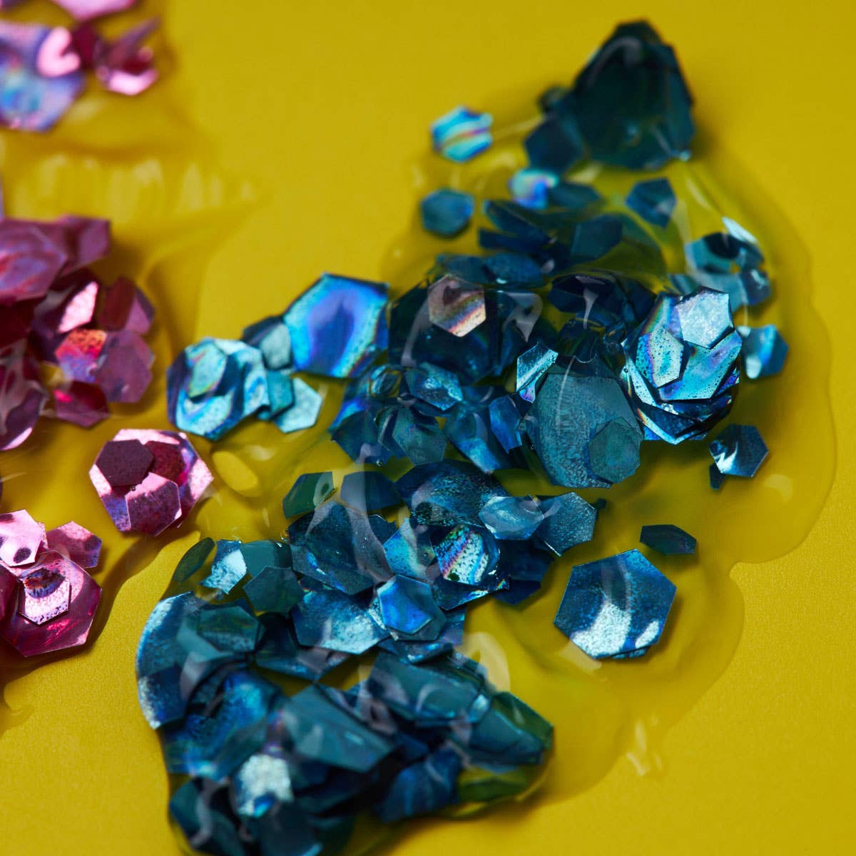 Image of Moon Glitter Holographic Chunky Glitter Gel - Blue Swatch