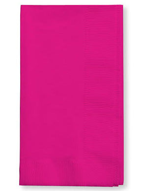 Hot Magenta Pink 50 Pack 40cm Dinner Napkins – Main Image