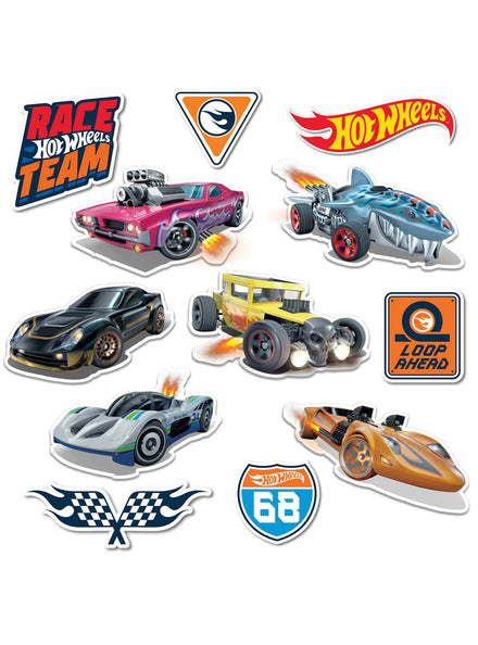Hot Wheels Party Cut Outs 12 Pack - Main Image