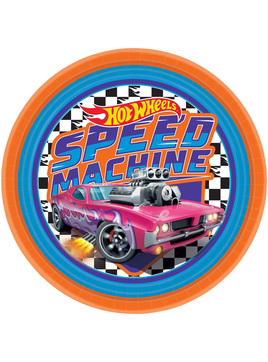 Hot Wheels Paper Plates 8 Pack - Main Image