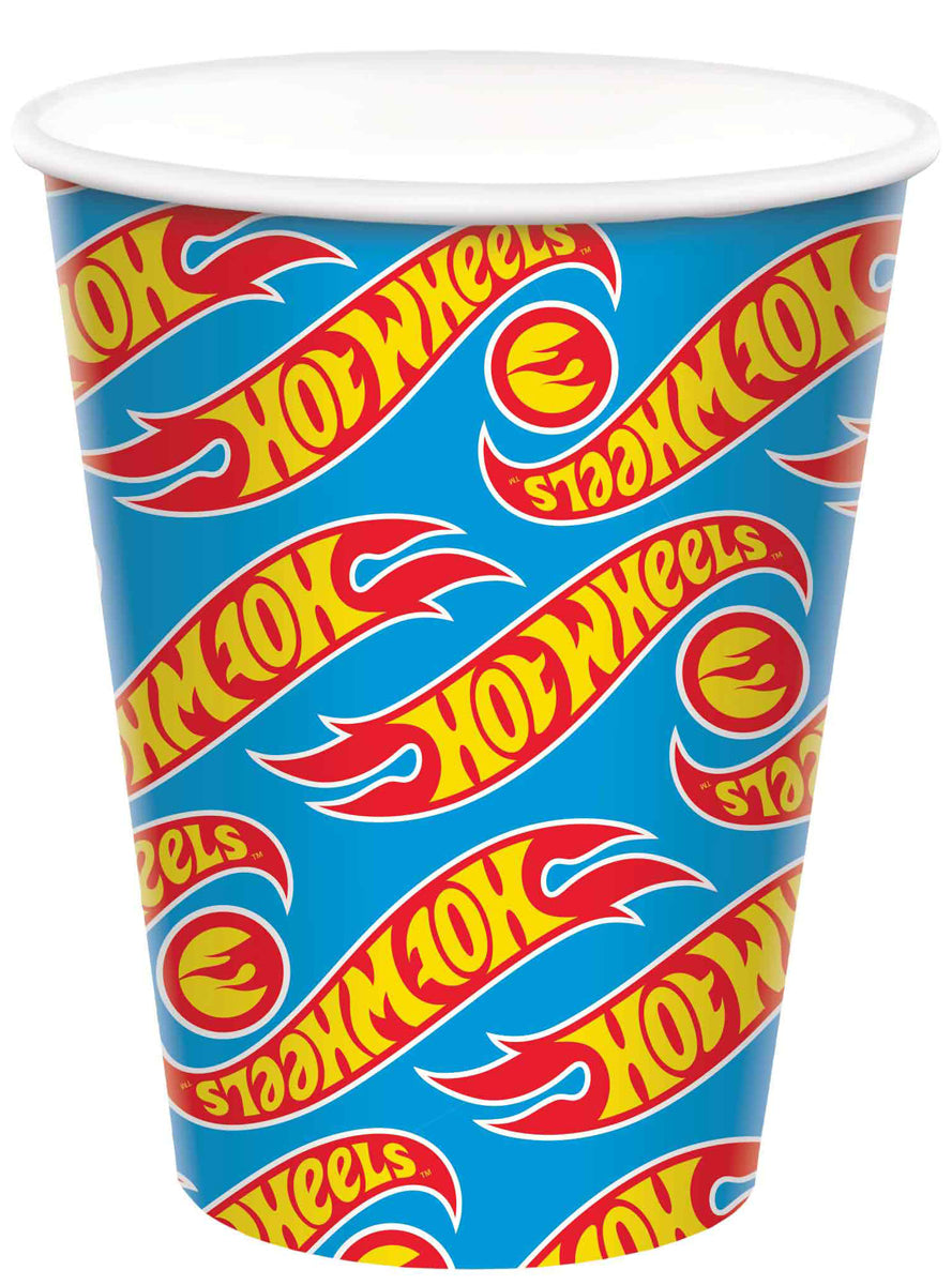 Hot Wheels Paper Cups 8 Pack - Main Image