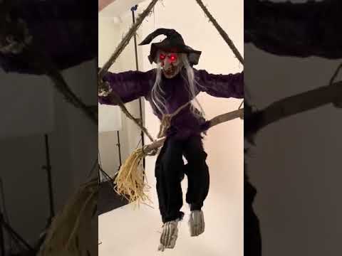 Wicked Witch Animated Deluxe Halloween Decoration Product Video 2