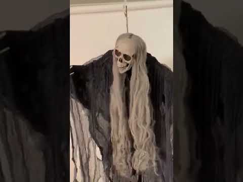 Halloween Decorations Haunted Skeleton Moving, Talking and Light Up Halloween Prop - Video 2