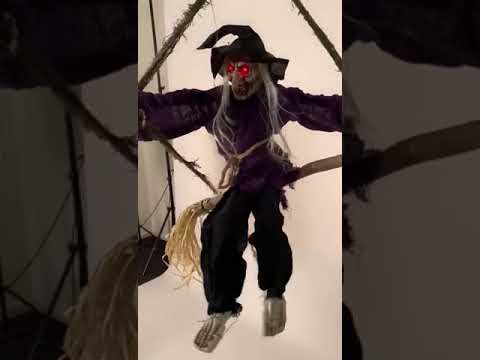 Wicked Witch Animated Deluxe Halloween Decoration Product Video 3