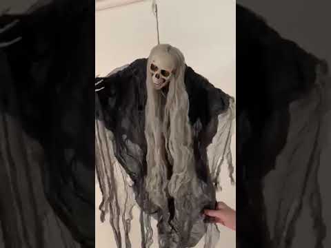 Halloween Decorations Haunted Skeleton Moving, Talking and Light Up Halloween Prop - Video 4