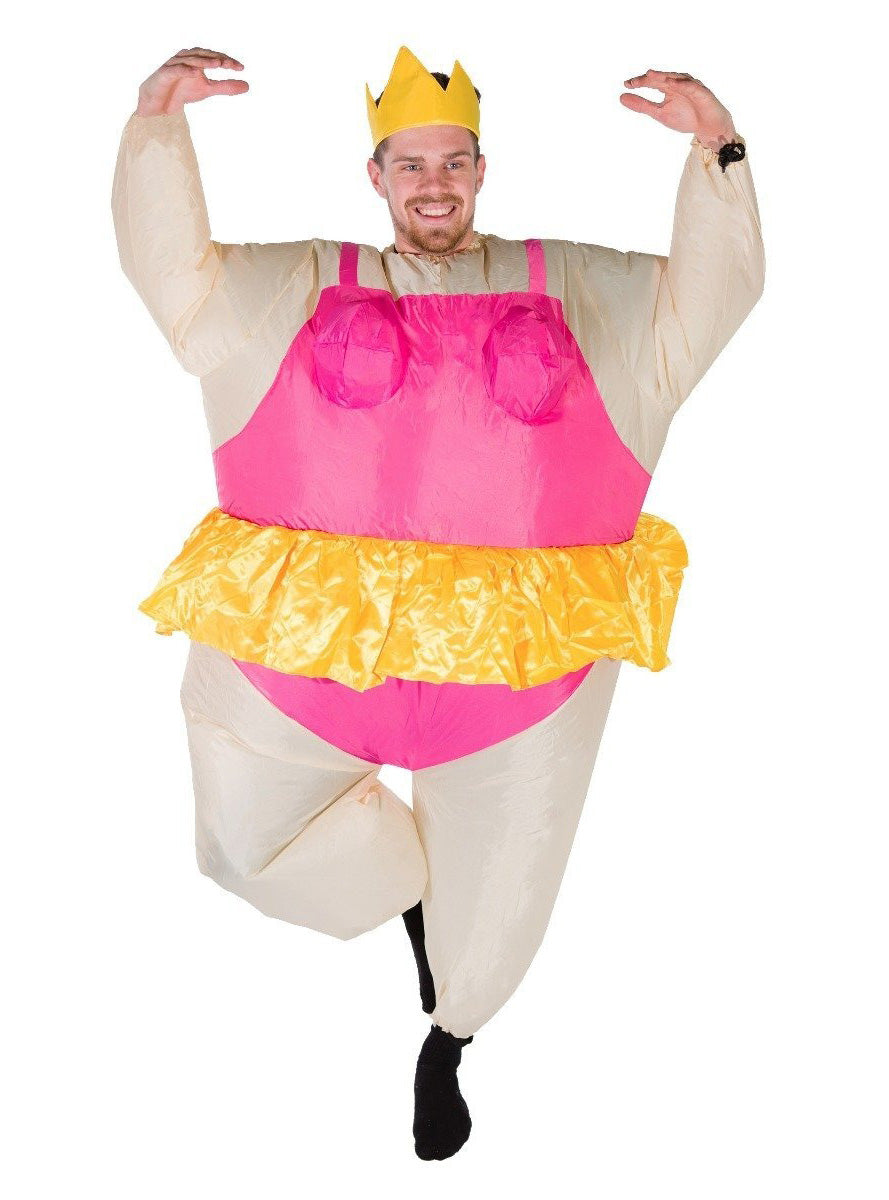Inflatable Ballerina Novelty Adults Costume - Main Image