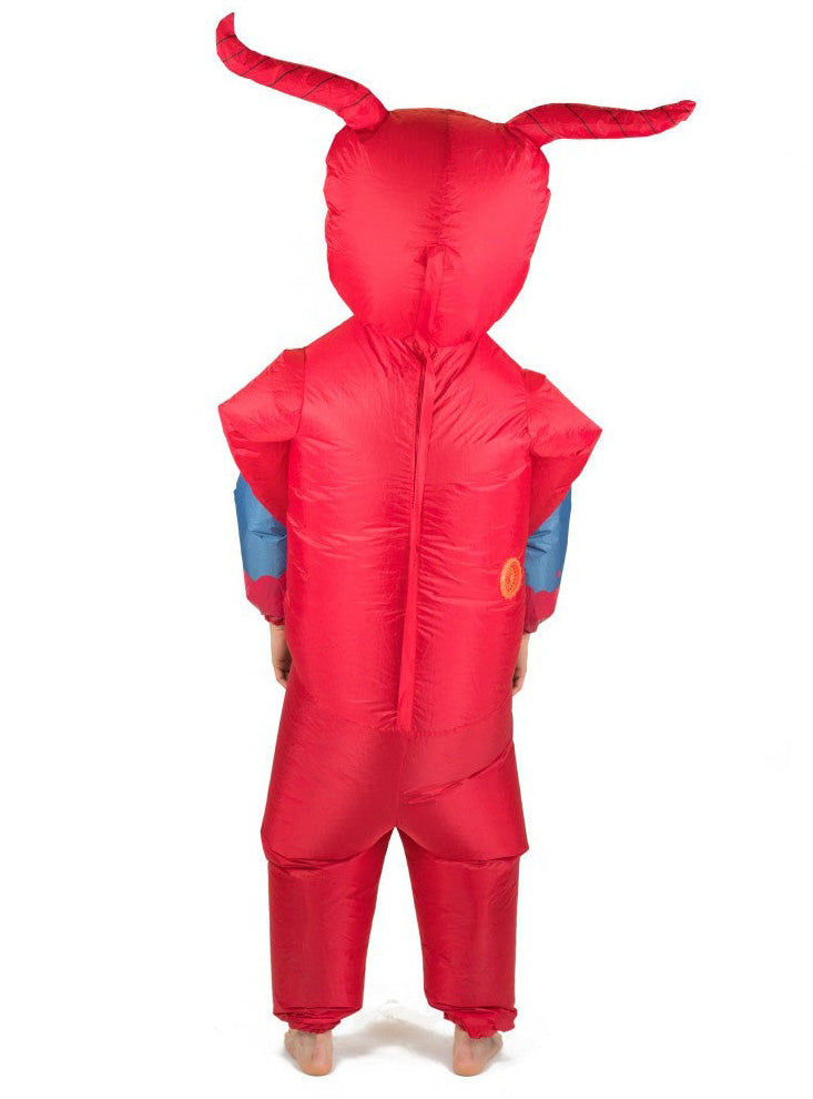 Inflatable Carry Me Devil Novelty Adults Halloween Costume - Back Image