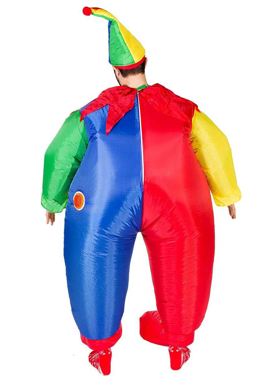 Inflatable Clown Adults Circus Costume - Back Image