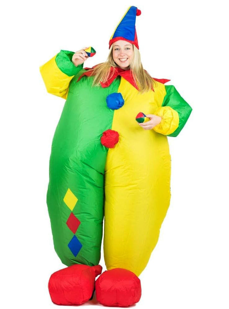 Inflatable Clown Adults Circus Costume - Main Image