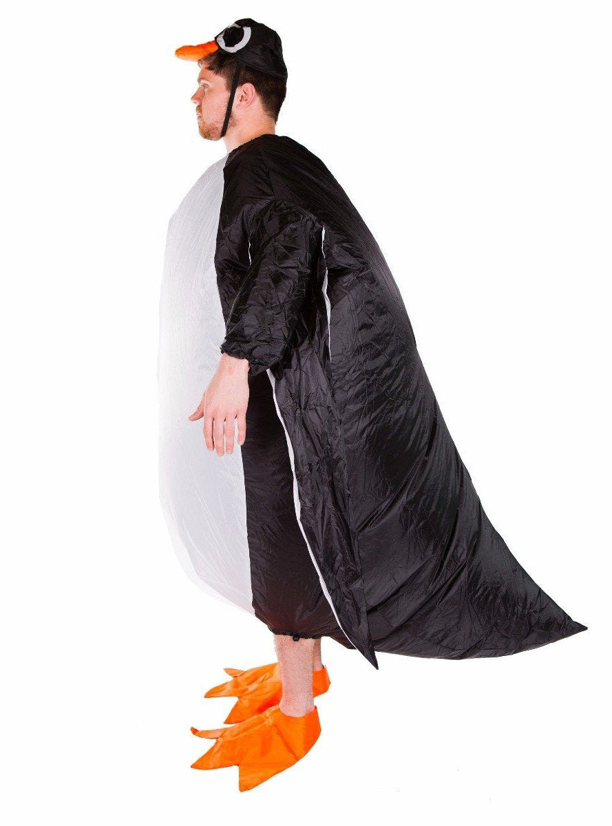 Inflatable Penguin Adults Animal Costume - Side Image