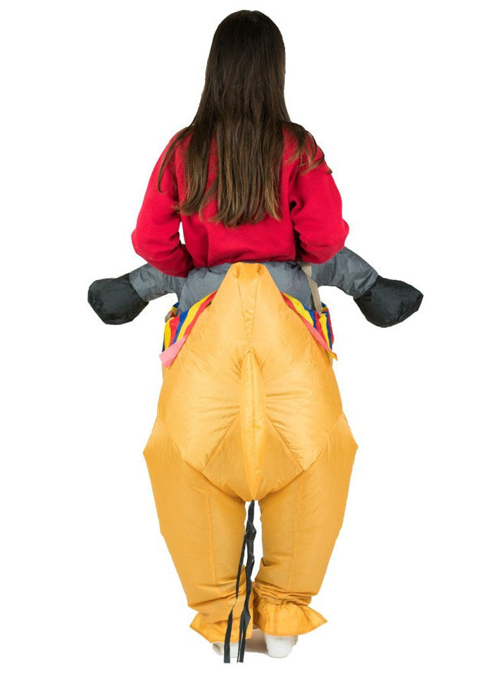 Inflatable Ride-On Camel Kids Costume - Back Image