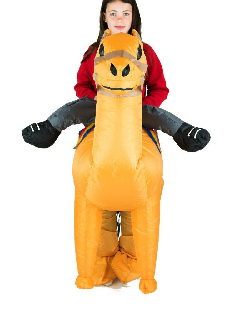 Inflatable Ride-On Camel Kids Costume - Front Image