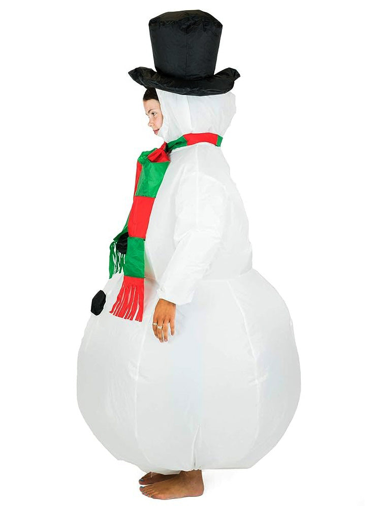 Inflatable Snowman Kids Christmas Costume - Side Image