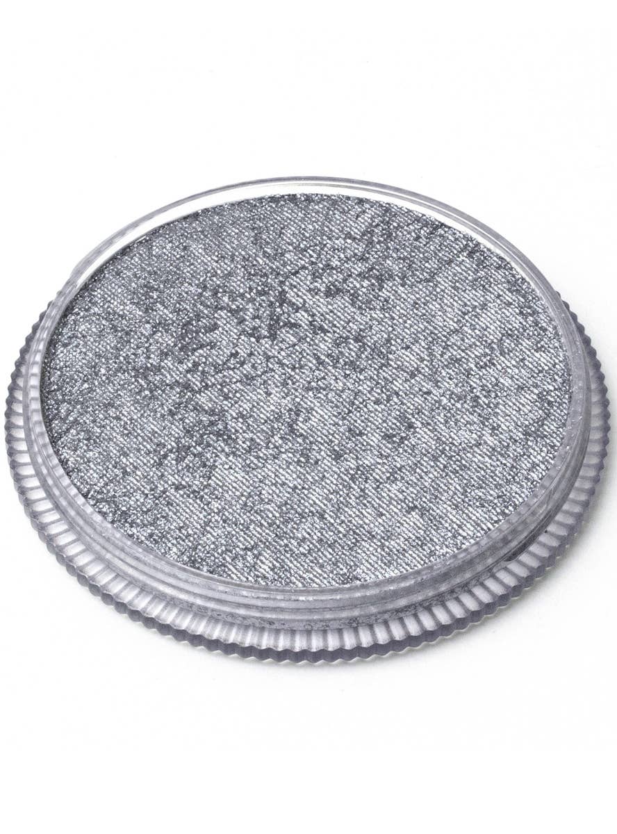 Professional Quality Metallic Silver Face and Body Makeup - Alternate Image 1