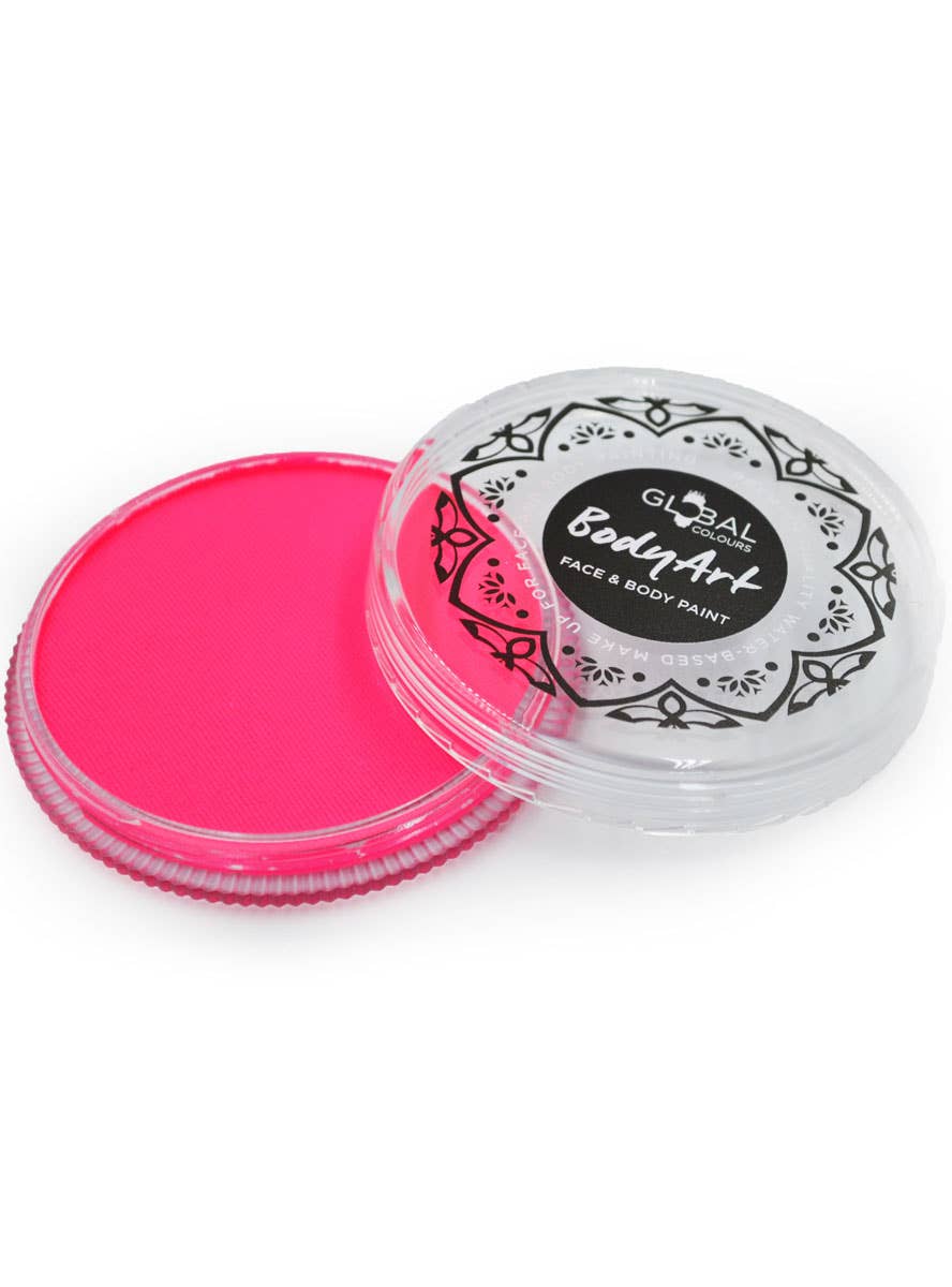 Neon Pink Water Based Face and Body Cake Makeup - Alternate Image
