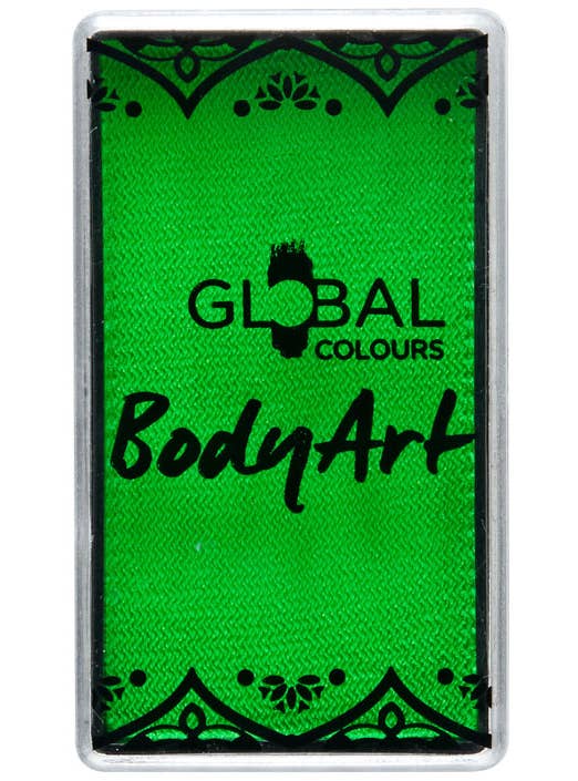 UV Green Mini Face and Body Paint Cake - Main Image