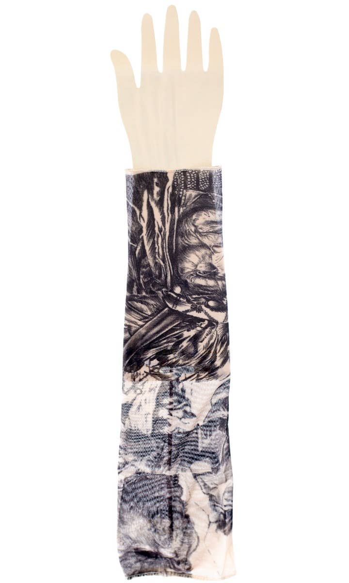 Adult's Native American Indian Fake Tattoo Costume Sleeve Main Image