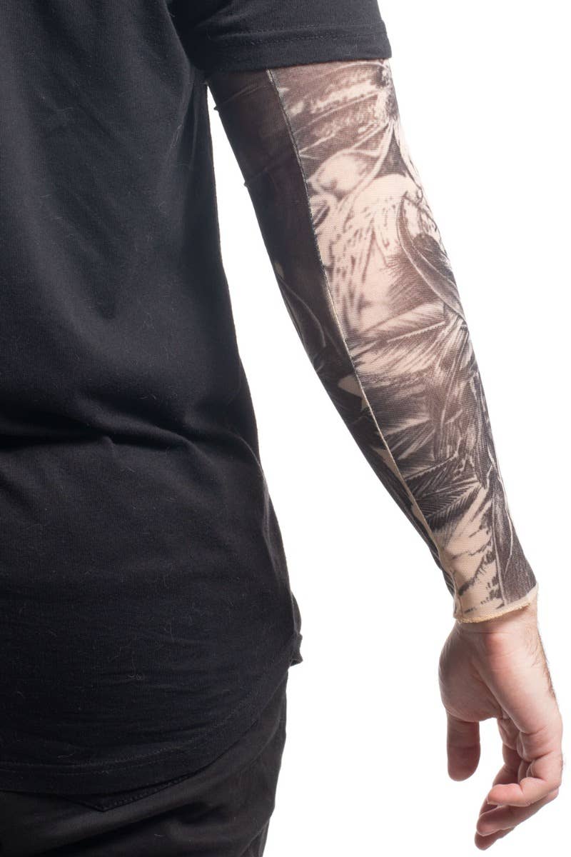Adult's Native American Indian Fake Tattoo Costume Sleeve Alternate View 2 Image