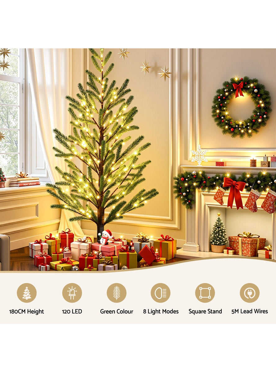 Jingle Jollys 180cm Prelit Realistic Looking Christmas Tree Plant - Information Image 1