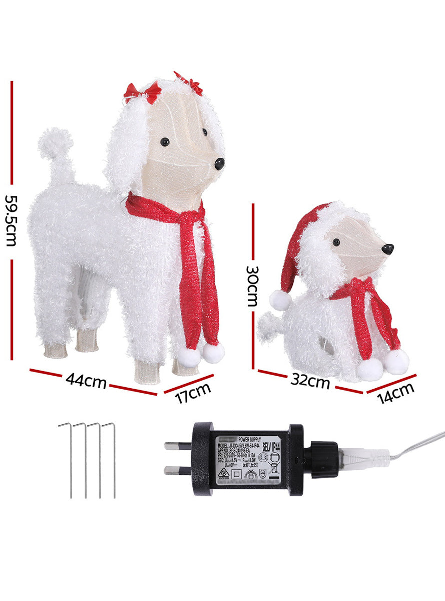 Jingle Jollys 2 Piece Christmas Dogs Decoration Set - Alternate Image