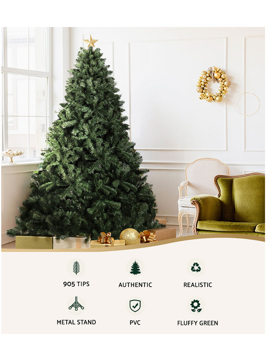 Jingle Jollys 210cm Classic Green Christmas Tree - Information Image 1 XM TR WELL 7F GR
