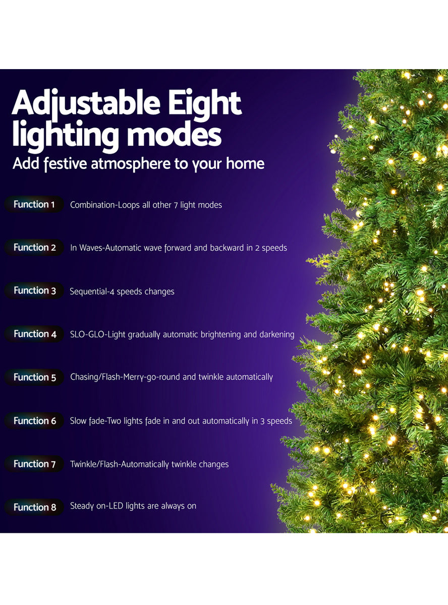 Jingle Jollys Warm White Prelit Christmas Tree 240cm - Information Image 2