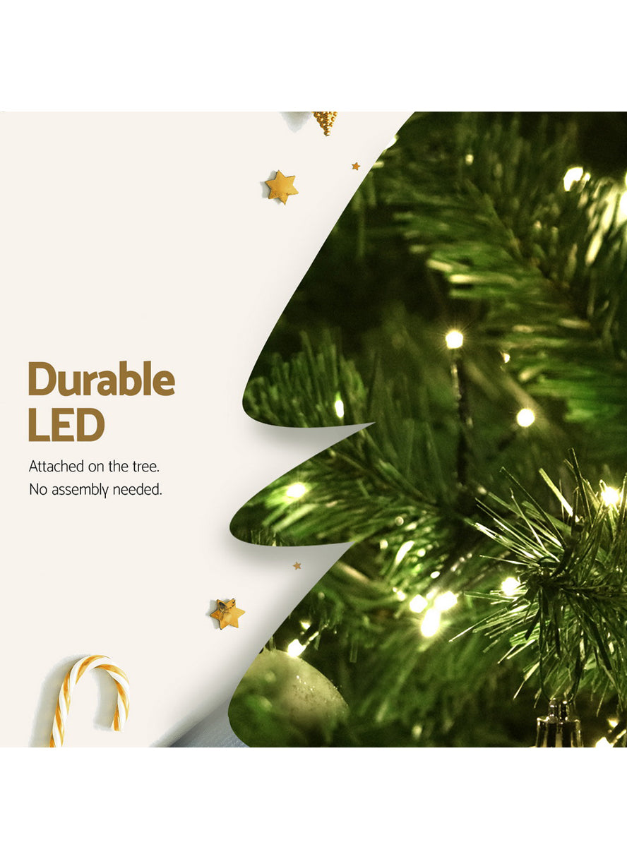 Jingle Jollys Warm White Prelit Christmas Tree 240cm - Information Image 3