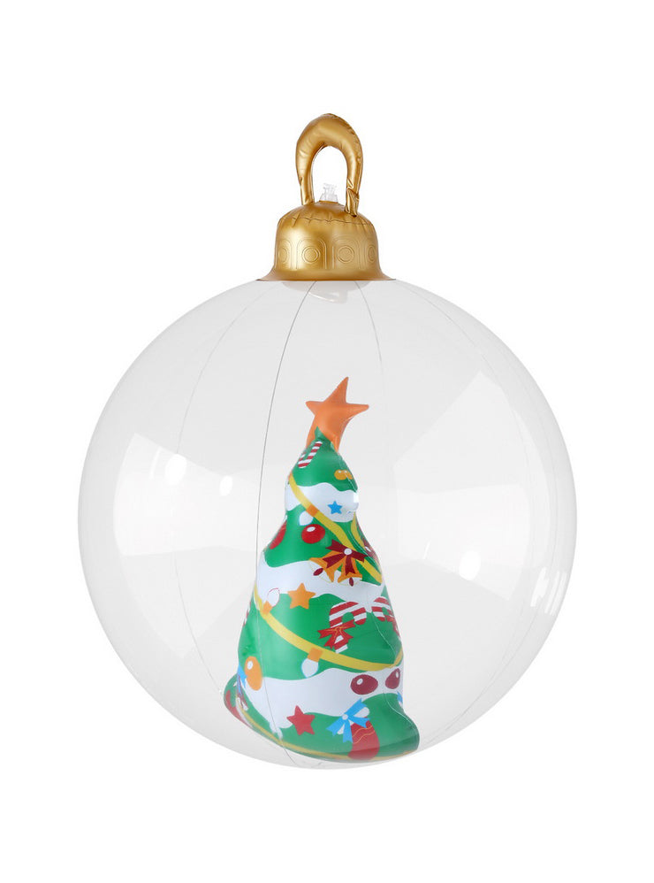 Jingle Jollys Inflatable Clear Bauble Decoration with Christmas Tree 60cm - Alternate Image 1
