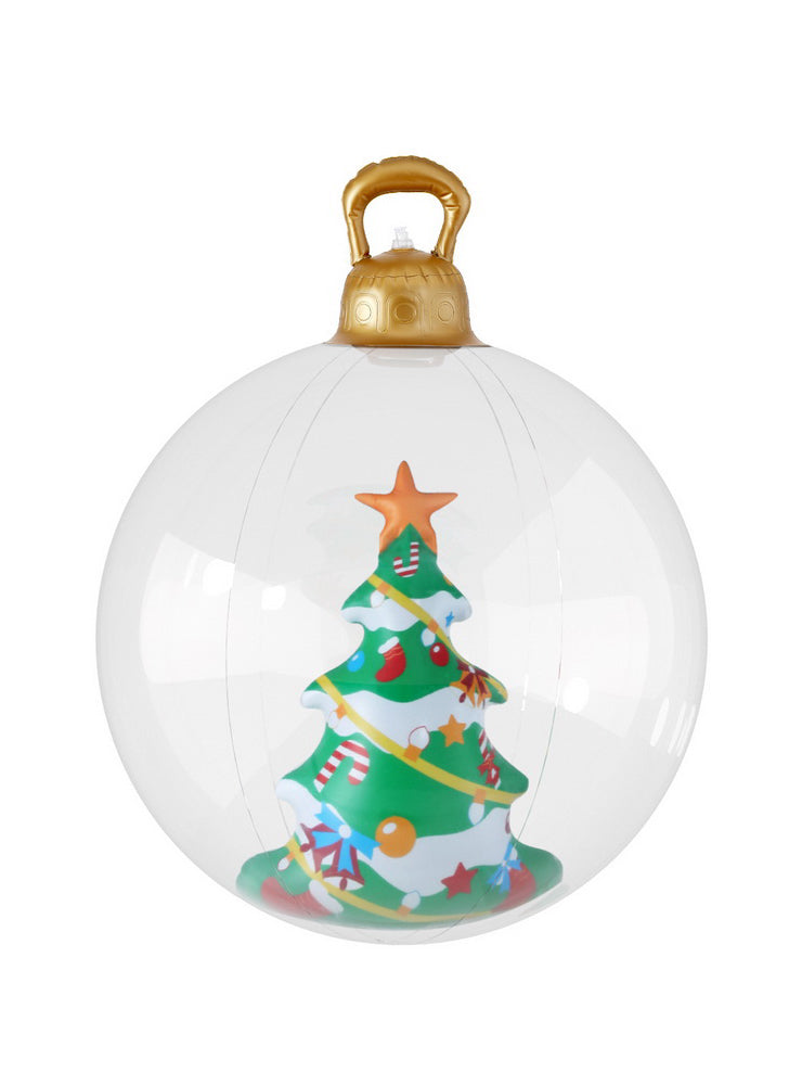 Jingle Jollys Inflatable Clear Bauble Decoration with Christmas Tree 60cm - Main Image