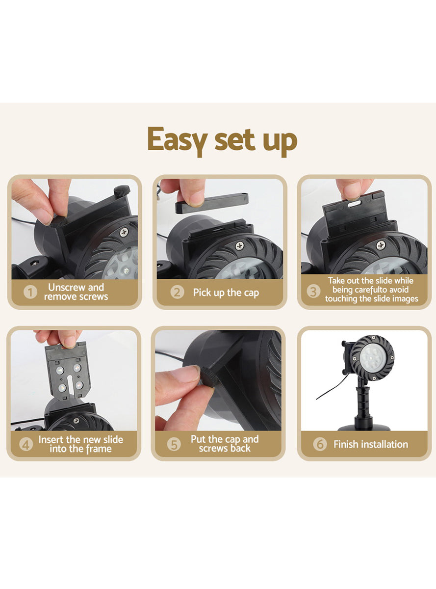 Jingle Jollys Switchable Projector Light Christmas Decoration - Information Image 5