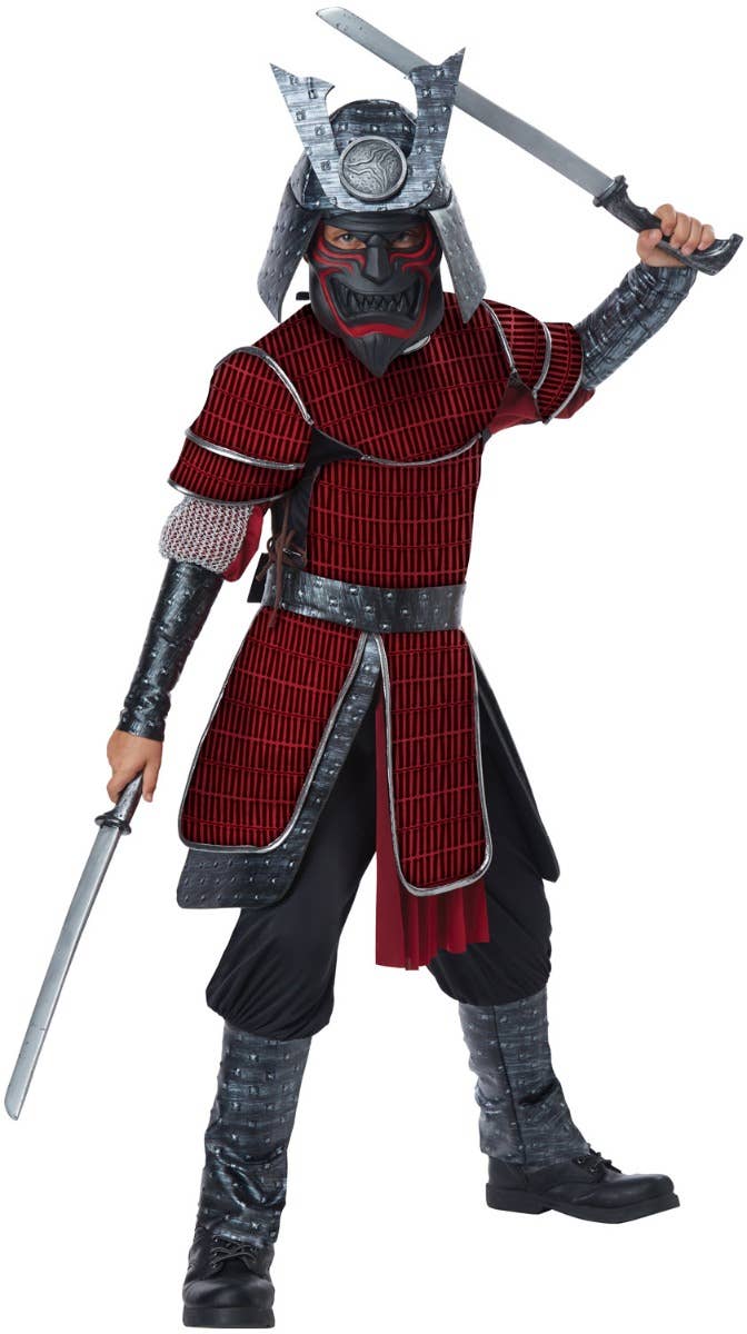 Japanese Samurai Warrior Deluxe Boys Costume - Main Image