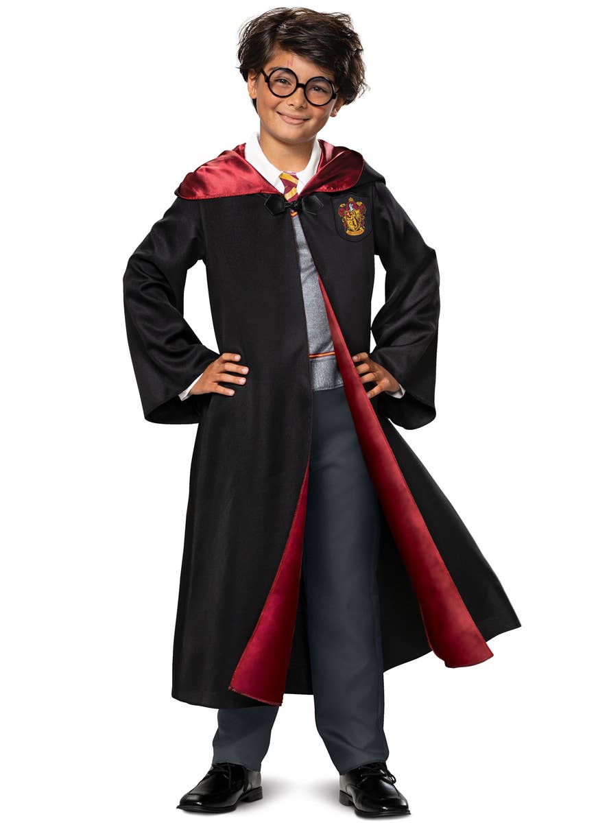 Kids Deluxe Harry Potter Gryffindor Costume Robe - Front Image