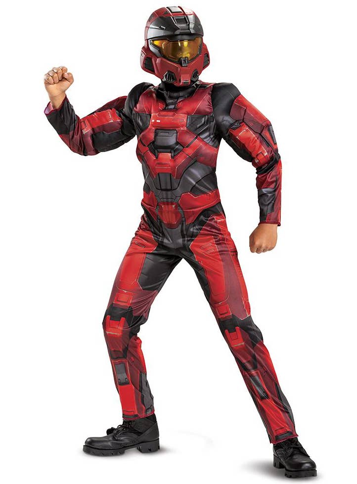 Halo Boy's Red Spartan-I Keystone Costume - Front Image