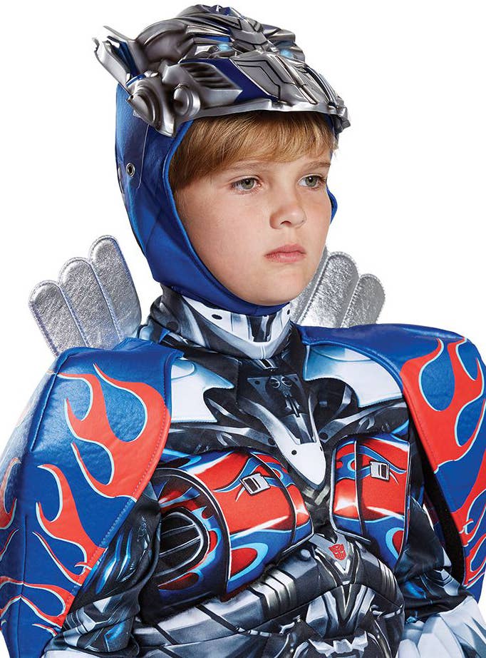 Super Deluxe Boys Optimus Prime Costume - Helmet Image 3