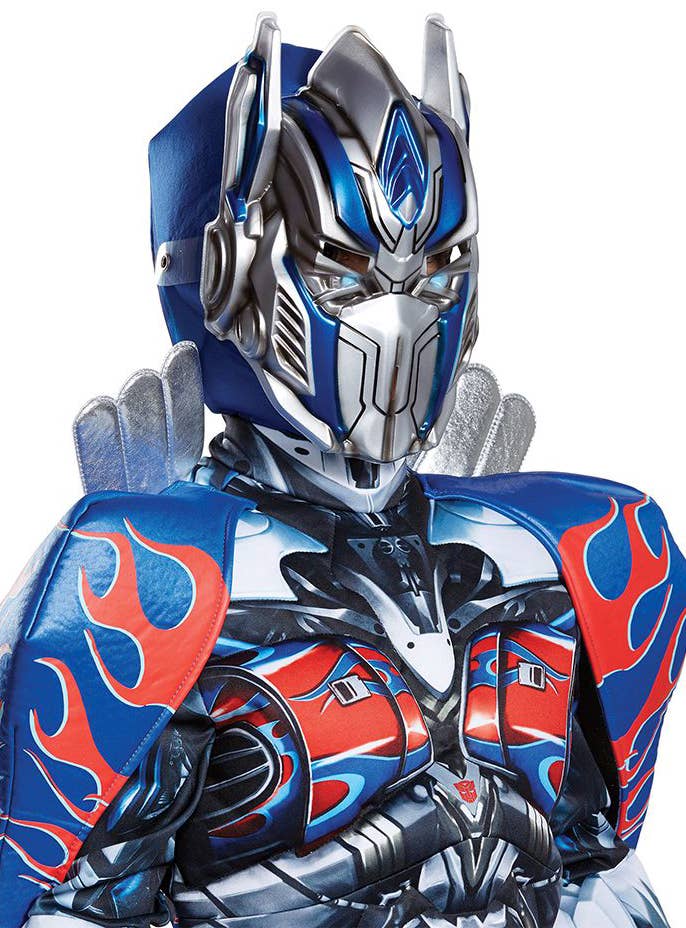 Super Deluxe Boys Optimus Prime Costume - Helmet Image