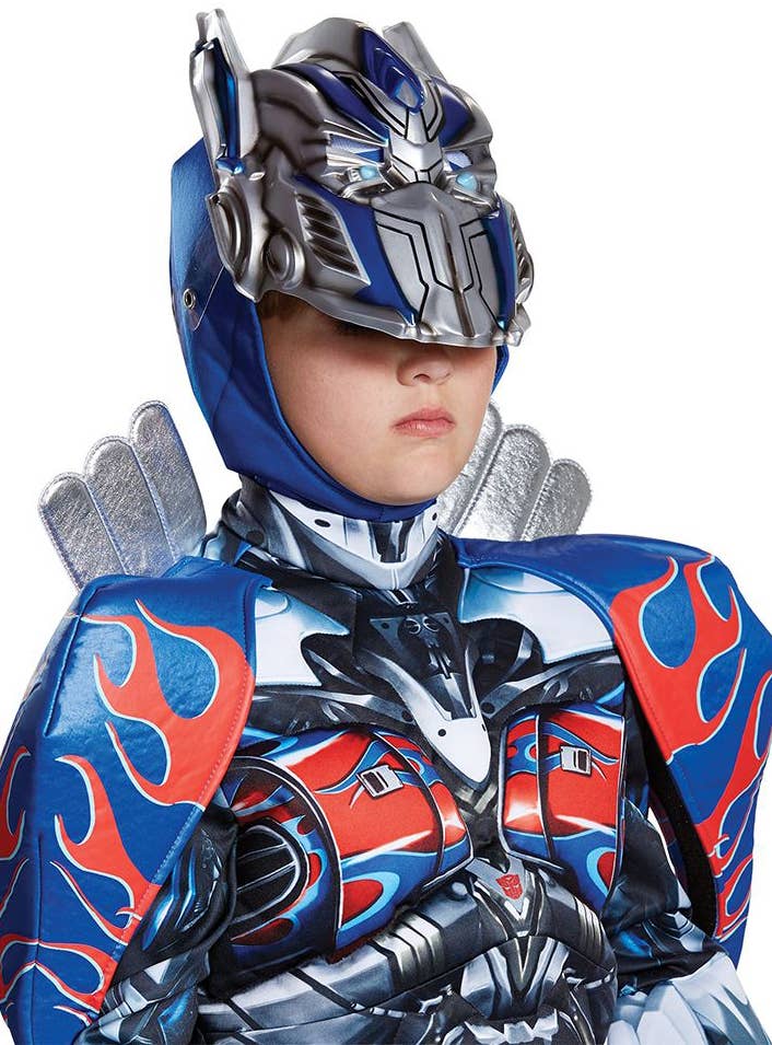 Super Deluxe Boys Optimus Prime Costume - Helmet Image 2