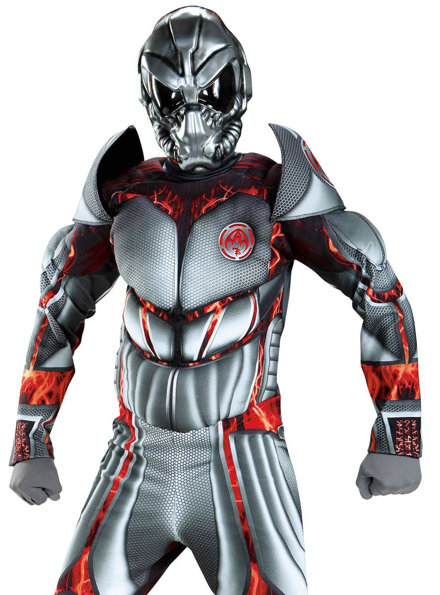 Boys Allien Warrior Costume - Close Up Image