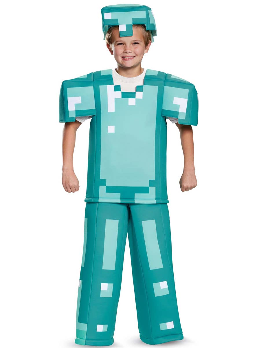 Kids Prestige Minecraft Armour Costume - Main Image