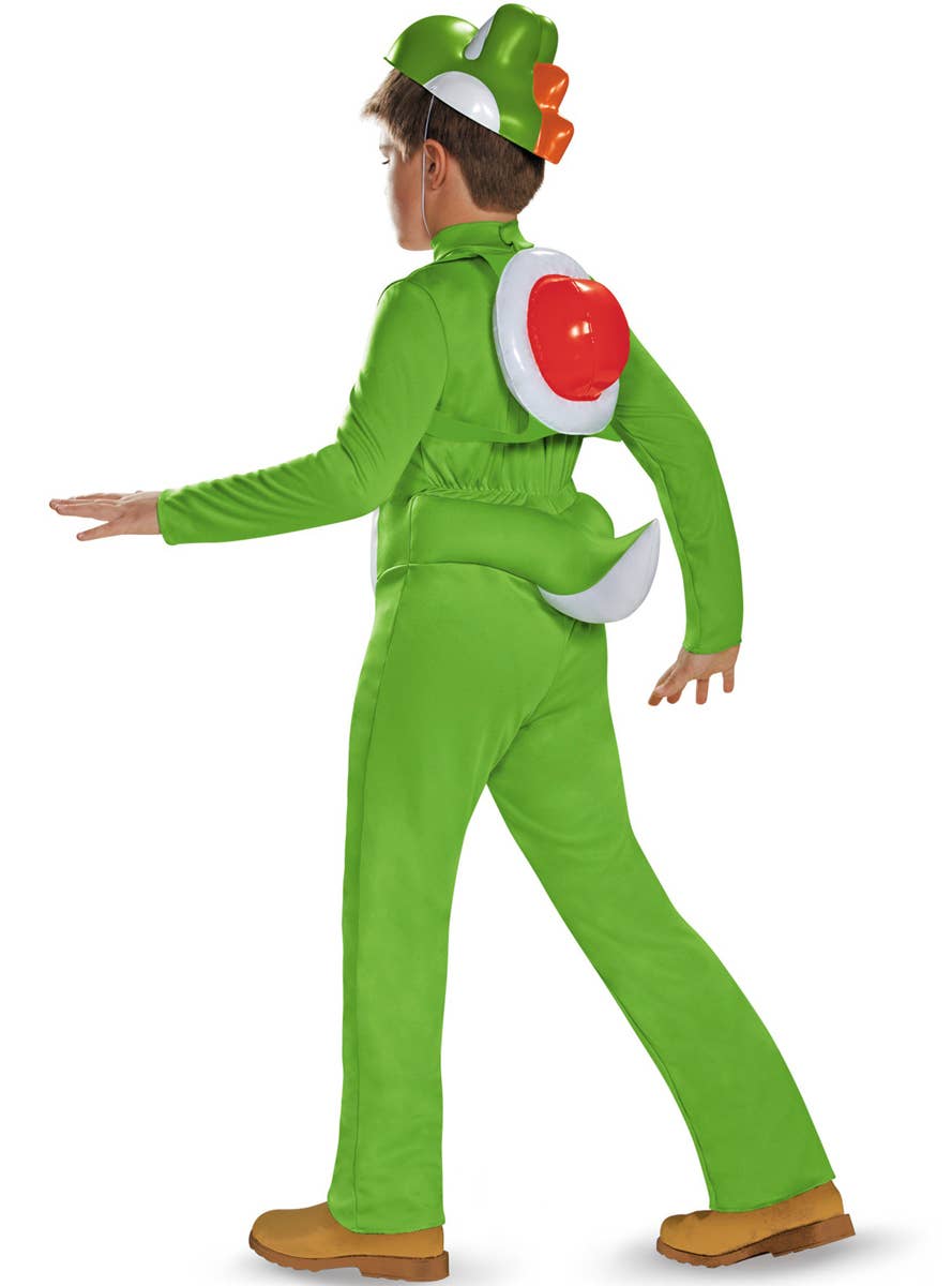 Boys Deluxe Yoshi Costume - Back Image