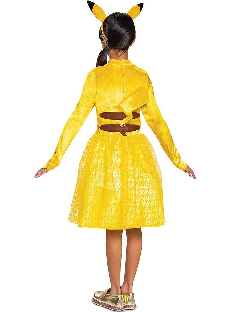 Girls Tutu Pikachu Costume - Back Image