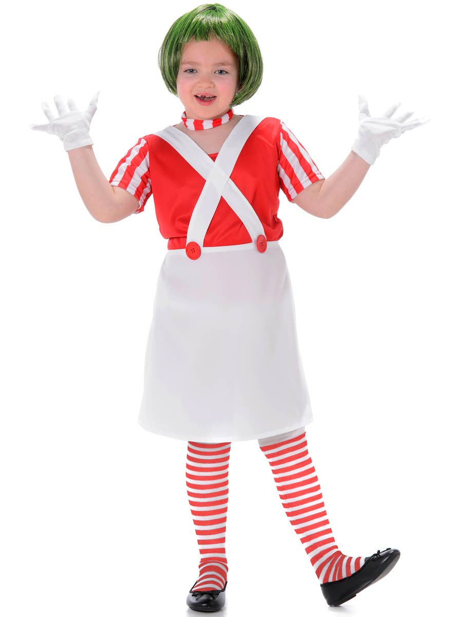 Oompa Loompa Girls Fancy Dress Costume Main Image