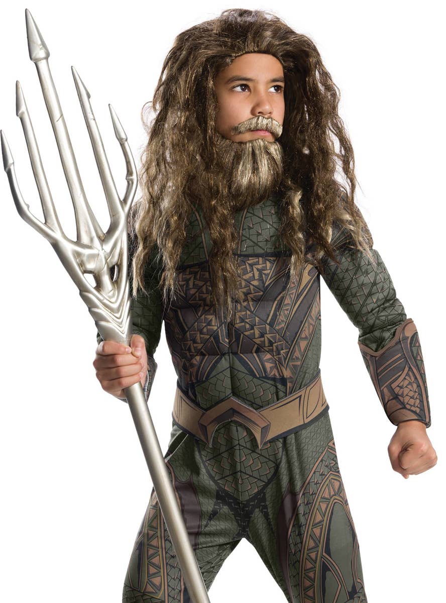 Boys Aquaman Superhero Justice League DC Comics Book Week Costume - Close Image