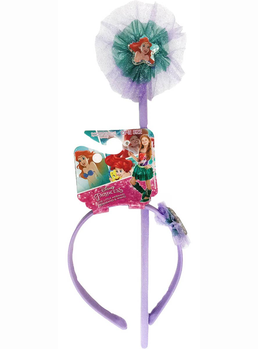 Girls The Little Mermaid Ariel Headband and Wand Accessory Kit Alternate Image