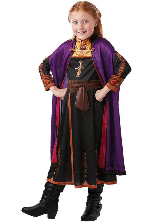 Girls Classic Frozen 2 Anna Travelling Costume Front Image